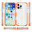 For iPhone 16 Pro Max Case Compatible with MagSafe Reinforced Corners TPU+Acrylic+TPE Phone Cover - Orange - 5