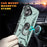 For iPhone 16 Case PC+ TPU Anti-Drop Phone Cover with Ring Kickstand - Dark Green - 5