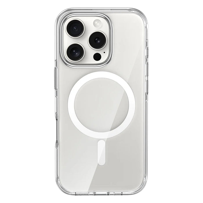 For iPhone 16 Pro Max Case Compatible with MagSafe Airbag Design PC+TPU Clear Phone Cover - 2