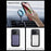 SULADA For iPhone 16 Pro Max Case Compatible with MagSafe Metal Lens Frame PU+TPU Phone Cover - Black - 3