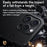 SULADA For iPhone 16 Pro Max Case Compatible with MagSafe Metal Lens Frame PU+TPU Phone Cover - Black - 4