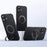 For iPhone 16 Case Compatible with MagSafe Genuine Cow Leather+PC Kickstand Phone Cover - Black - 2