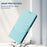 For Samsung Galaxy A16 5G / A16 4G Case Imprinted Honeycomb RFID Blocking Leather Phone Cover with Strap - Mint Green - 5