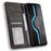 For itel P65 P671L Leather Case Wallet Stand Retro Texture Phone Cover - Black - 2