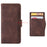 For itel A50C A669L Leather Case Phone Wallet Cover with Multiple Card Slots - Brown - 6