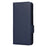 For iPhone 16 Plus Case with Wrist Strap Litchi Texture PU Leather Wallet Phone Cover - Dark Blue - 7