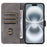 For iPhone 16 Wallet Case RFID Blocking PU Leather Cover Stand View - Black - 2