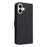 For iPhone 16 Wallet Case RFID Blocking PU Leather Cover Stand View - Black - 7