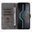 For itel P65 P671L Wallet Case RFID Blocking PU Leather Cover Stand View - Purple - 2