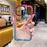 Bulk Purchasing For iPhone 15 Pro Max Case Anti-Scratch PC+TPU+TPE Clear Back Cover - Gradient Pink+Cyan - 3