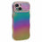For iPhone 15 Case Curly Shape Love Heart TPU Phone Cover Iridescent Gradient - Colorful - 1