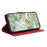 For iPhone 17e / 16e Case Flower Imprint Leather Flip Wallet Phone Cover with Wrist Strap - Red - 3