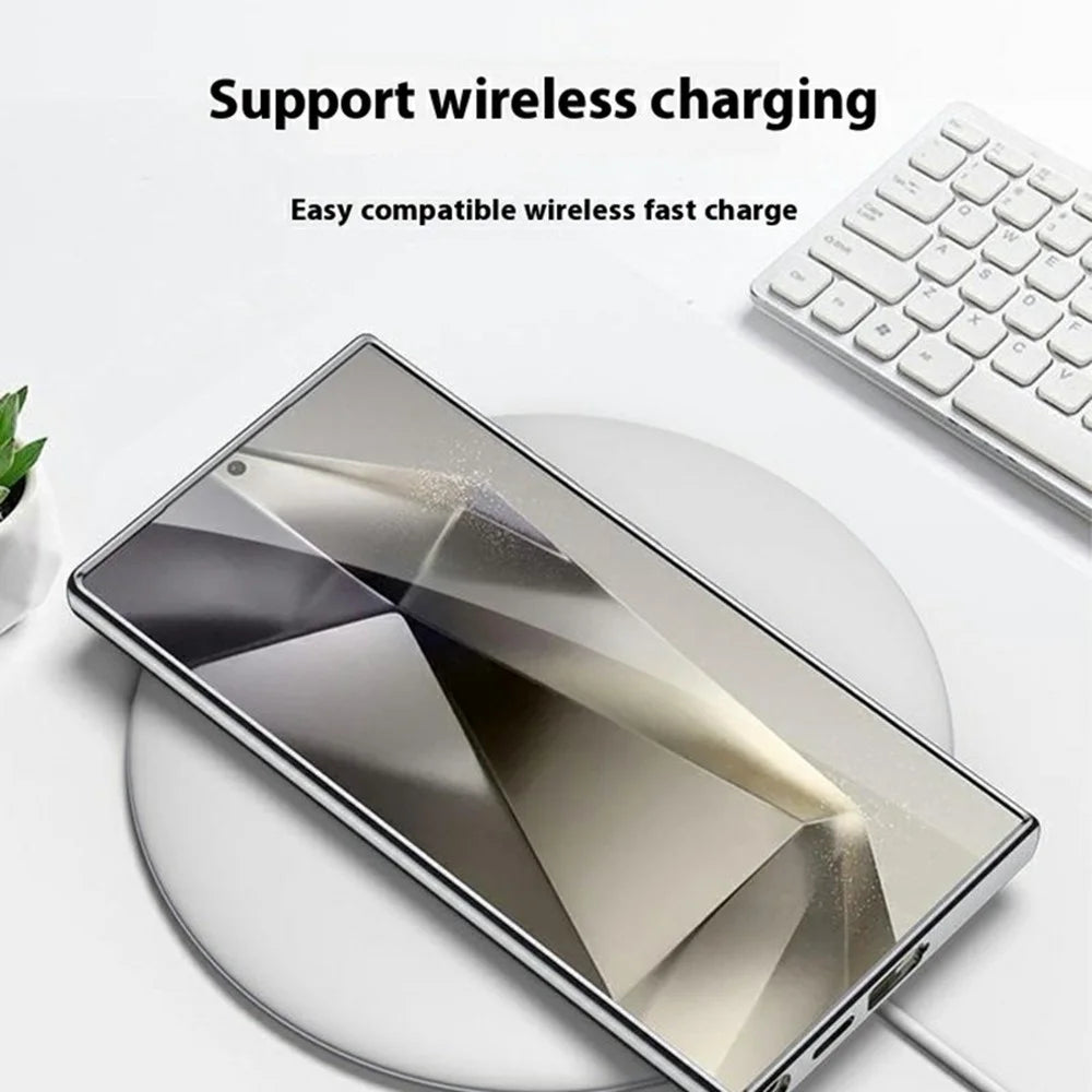 GKK For Samsung Galaxy S24 Ultra Magnetic Case Anti-Scratch PC+TPU+PU Phone Cover - Grey - 3
