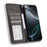 For iPhone 16 Pro Max Leather Case Wallet Stand Retro Texture Phone Cover - Black - 2