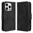 For iPhone 16 Pro Leather Case Phone Wallet Cover with Multiple Card Slots - Black - 1