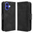 For iPhone 16 Leather Case Phone Wallet Cover with Multiple Card Slots - Black - 1