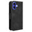 For iPhone 16 Leather Case Phone Wallet Cover with Multiple Card Slots - Black - 7