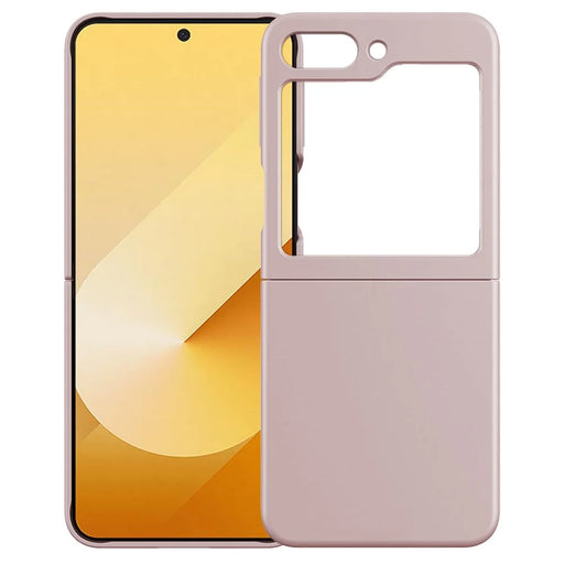 KALEBOL KLB-YTGJ002 For Samsung Galaxy Z Flip7 FE 5G / Z Flip6 5G Case Solid Color Liquid Silicone+PC Phone Cover - Pink - 2