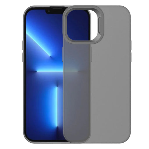 KALEBOL KLB-TPU008 For iPhone 13 Pro 6.1 inch Case Transparent Matte TPU Anti-Drop Phone Cover - Black - 2