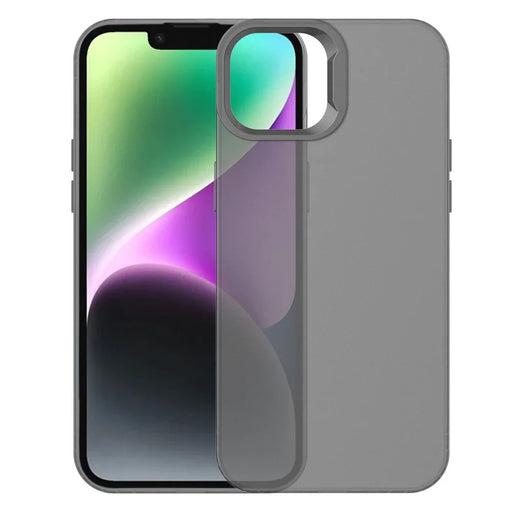 KALEBOL KLB-TPU008 For iPhone 13 6.1 inch Case Transparent Matte TPU Anti-Drop Phone Cover - Black - 2