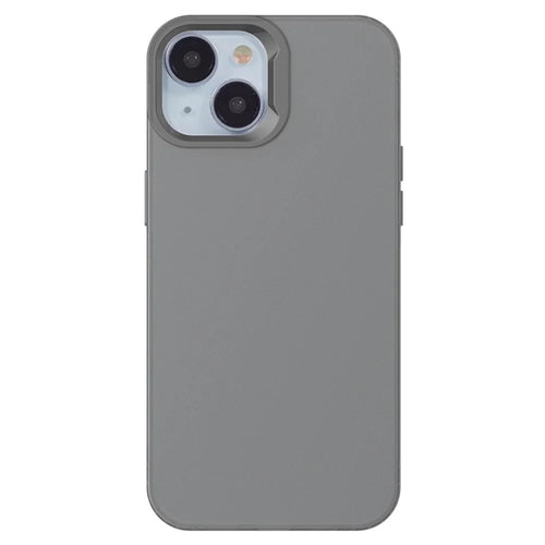 KALEBOL KLB-TPU008 For iPhone 14 Case Transparent Matte TPU Anti-Drop Phone Cover - Black - 1