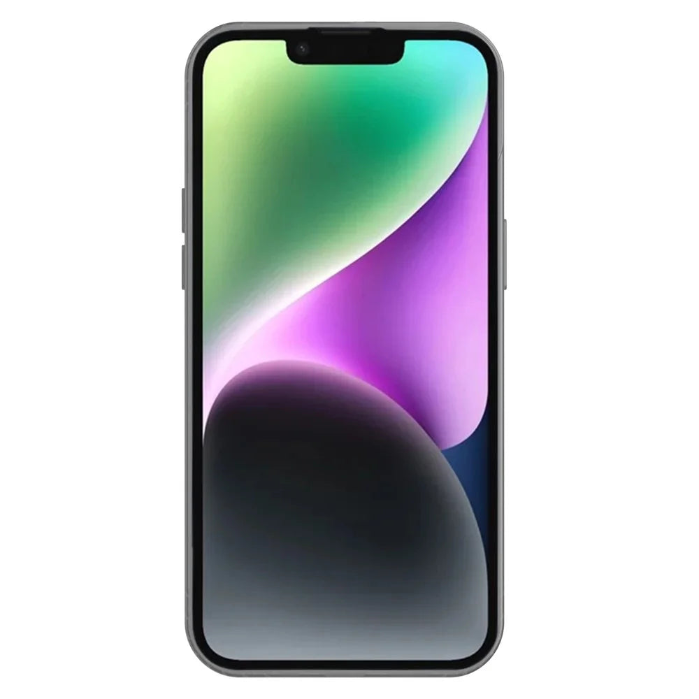 KALEBOL KLB-TPU008 For iPhone 14 Case Transparent Matte TPU Anti-Drop Phone Cover - Black - 3