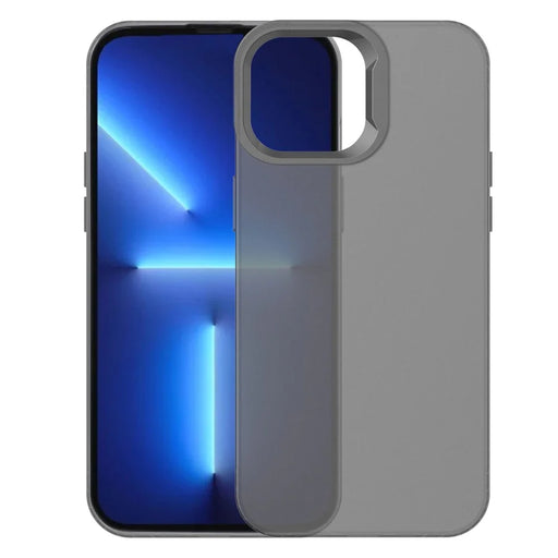 KALEBOL KLB-TPU008 For iPhone 14 Pro Case Transparent Matte TPU Anti-Drop Phone Cover - Black - 2