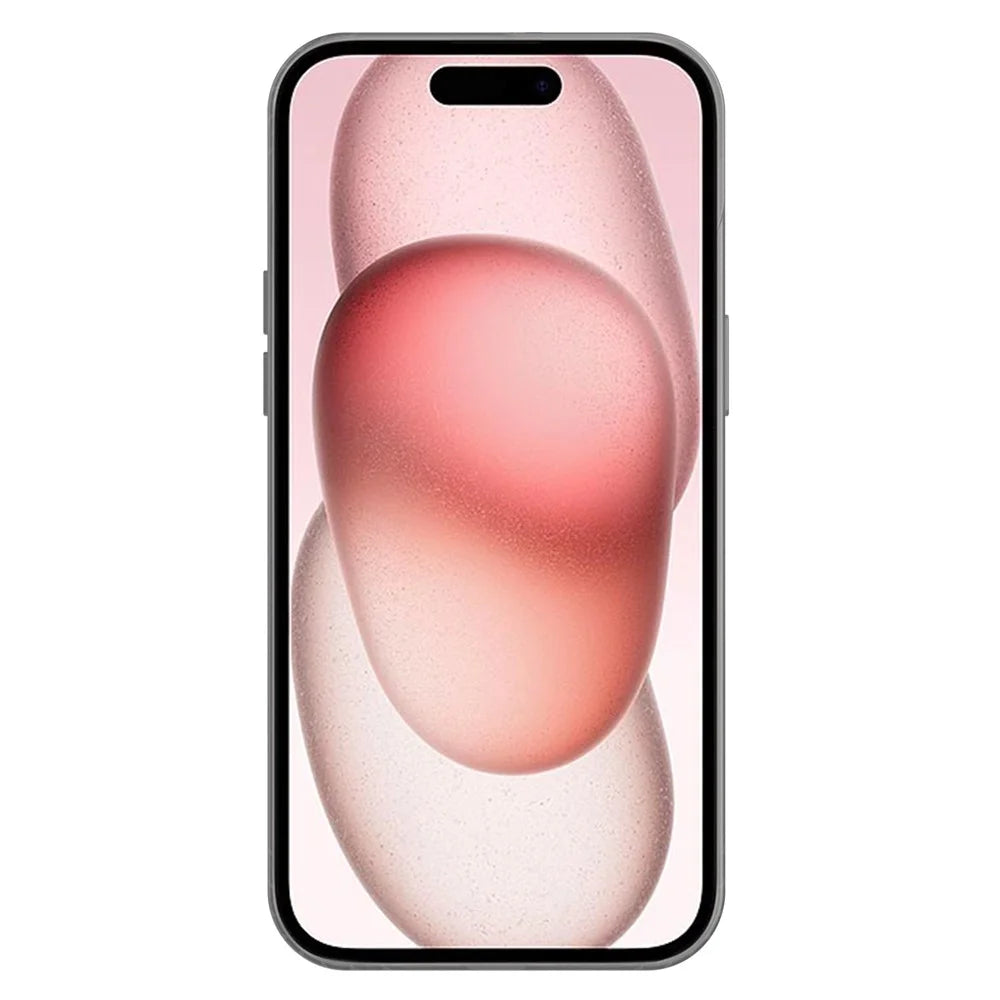KALEBOL KLB-TPU008 For iPhone 15 Case Transparent Matte TPU Anti-Drop Phone Cover - Black - 3