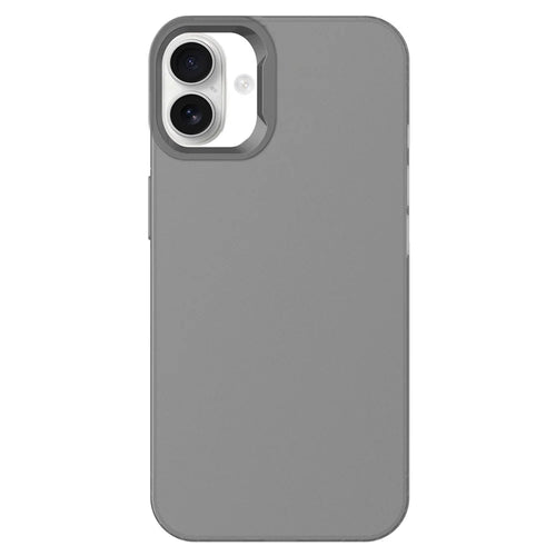 KALEBOL KLB-TPU008 For iPhone 16 Plus Case Transparent Matte TPU Anti-Drop Phone Cover - Black - 1