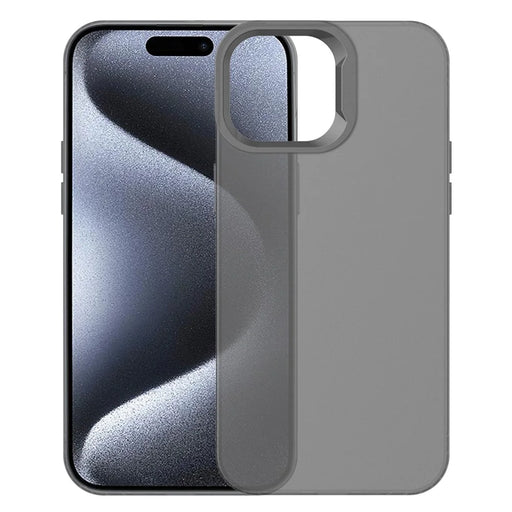 KALEBOL KLB-TPU008 For iPhone 16 Pro Case Transparent Matte TPU Anti-Drop Phone Cover - Black - 2