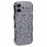 For iPhone 16 Case Curly Frame TPU Phone Cover Leopard Print Glitter - Silver - 1