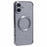 For iPhone 16 Plus Case Electroplating Glitter TPU Clear Phone Cover Compatible with MagSafe - Silver - 1