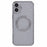 For iPhone 16 Plus Case Electroplating Glitter TPU Clear Phone Cover Compatible with MagSafe - Silver - 3