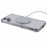 For iPhone 16 Case Electroplating Glitter TPU Clear Phone Cover Compatible with MagSafe - Silver - 4