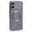 For iPhone 16 Plus Case Compatible with MagSafe Sparkly Leopard Print Clear TPU Phone Cover - Silver - 1