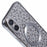 For iPhone 16 Plus Case Compatible with MagSafe Sparkly Leopard Print Clear TPU Phone Cover - Silver - 7
