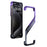 For iPhone 16 Pro Frameless Case S-Shaped Aluminium Alloy Phone Cover with Kickstand - Purple - 1