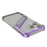 For iPhone 16 Pro Frameless Case S-Shaped Aluminium Alloy Phone Cover with Kickstand - Purple - 4