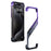 For iPhone 16 Frameless Case S-Shaped Aluminium Alloy Phone Cover with Kickstand - Purple - 1