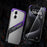 For iPhone 16 Frameless Case S-Shaped Aluminium Alloy Phone Cover with Kickstand - Purple - 2