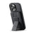 FIERRE SHANN 024 For iPhone 16 Pro Max Case Card Holder Kickstand Waxy Texture Leather+TPU Phone Cover - Black - 3