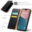 FIERRE SHANN For iPhone 16 Pro Max Case PU Leather Flip Stand Wallet Phone Cover - Black - 2