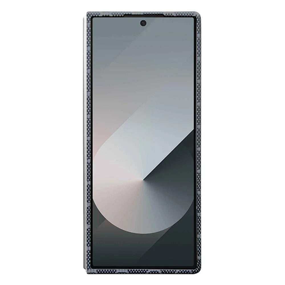 For Samsung Galaxy Z Fold6 5G Magnetic Case Honeycomb Texture Aramid Fiber Phone Cover with Front Frame - 3