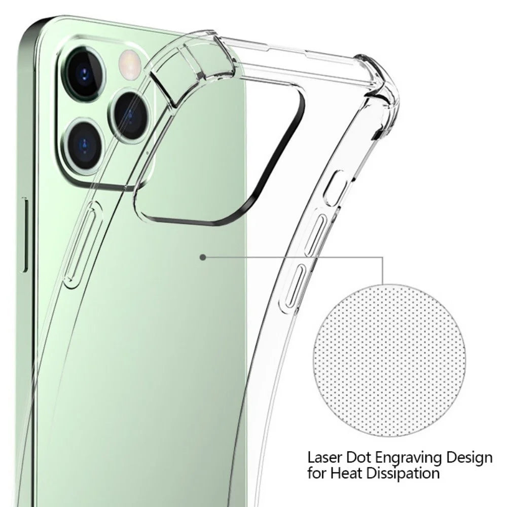 Bulk Purchasing For iPhone 16 Pro Clear Phone Case Four Corners Drop-Proof TPU Phone Cover - 4