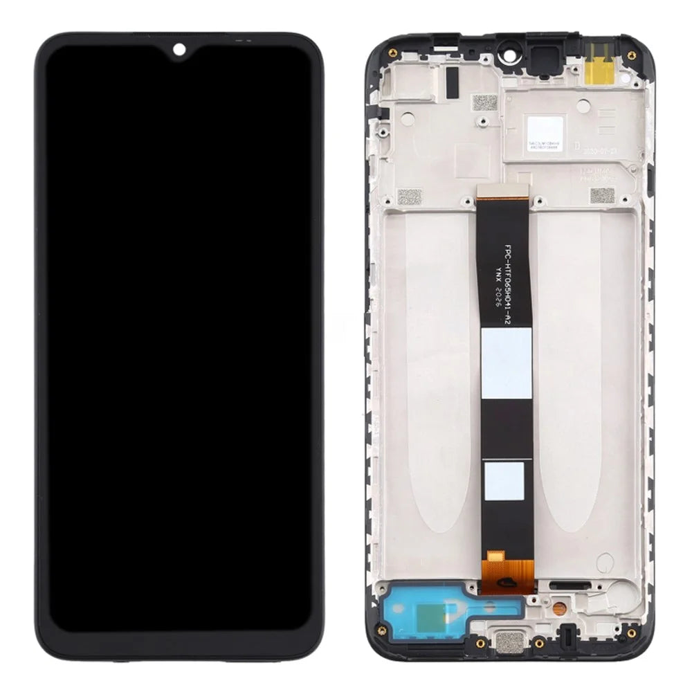 Grade C, LCD Screen and Digitizer Assembly + Frame for Xiaomi Redmi 10A Cell Phone Replacement Parts (Without Logo) - 1
