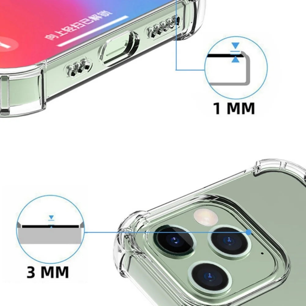 Bulk Purchasing For iPhone 16 Pro Clear Phone Case Reinforced Corner TPU Cover (Precise Cutout) - 7