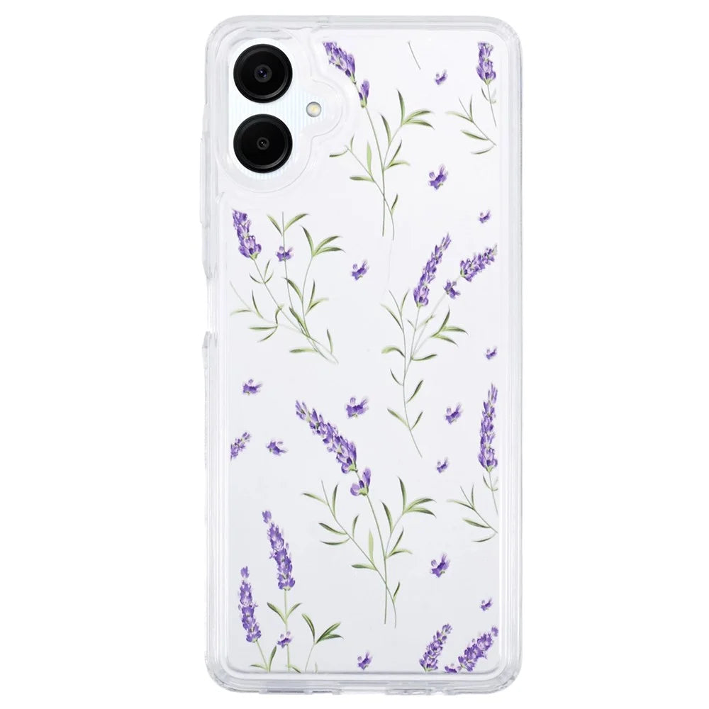 For Samsung Galaxy A06 4G Case TPU Flower Printing Pattern Air Cushion Design Protective Cover - KS5 - 1
