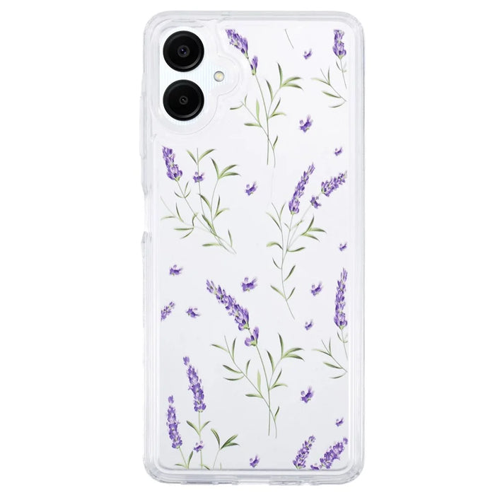 For Samsung Galaxy A06 4G Case TPU Flower Printing Pattern Air Cushion Design Protective Cover - KS5 - 1