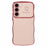 For Samsung Galaxy S23 Case Love Hearts TPU Phone Cover Curly Wave Frame Large Window - Rose Pink - 1