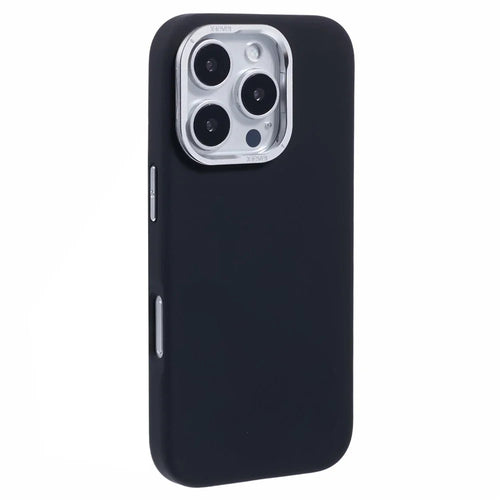 X-LEVEL For iPhone 16 Pro Max Case Compatible with MagSafe Lens Kickstand Liquid Silicone Soft Phone Cover - Black - 1